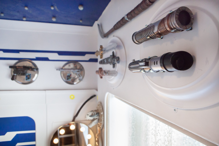 Weapons at Brighton Hotel Star Wars theme room